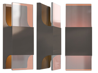 cut out interior modern lamp - with white background - elegant style -minimal Sconce light
