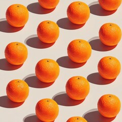 Bright oranges, patterned, shadows