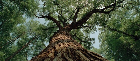 Naklejka premium Majestic tree canopy