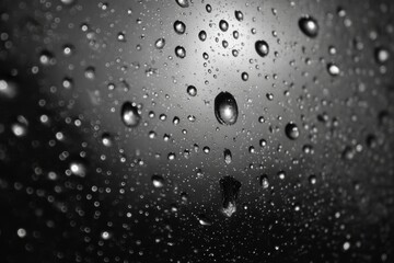 Close-up of water droplets on glass