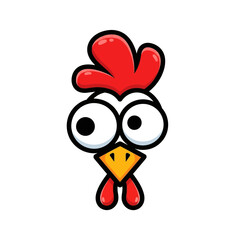 funny cartoon chicken