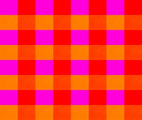 Abstract colorful plaid pattern with squares seamless geometric design background