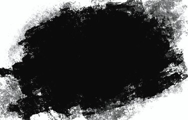 黒と白のブラシストローク抽象背景、荒々しいモノクロデザイン