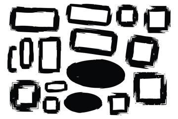 Dynamic brush stroke design with vibrant color palette and bold typography elements