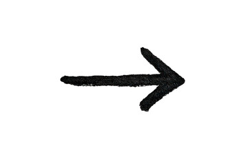 Colorful Glittering Arrow Pointing Right on Black Background