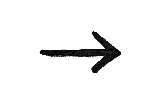 Colorful Glittering Arrow Pointing Right on Black Background