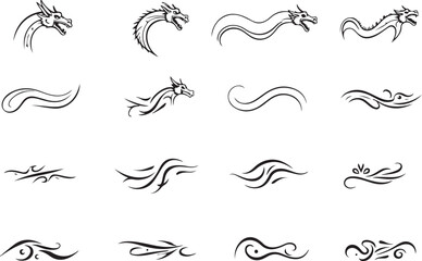 "Dragon Tribal Tattoo Vector Design Collection"

"Mythical Dragon Head & Tribal Symbol Bundle"

"Fantasy Dragon Silhouette and Tribal Ornament Set"