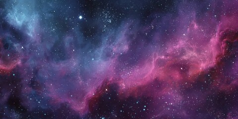 Fototapeta premium Cosmic nebula, swirling shades of deep space, scattered stars