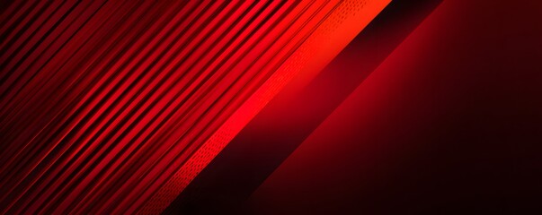 Fototapeta premium Red background with diagonal lines, a simple illustration style, minimalist design, red gradient background