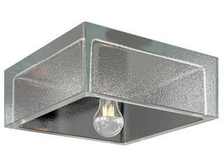 cut out interior modern lamp - with Black background - elegant style -minimal Flush Mount light