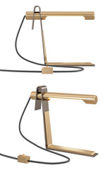 cut out interior modern lamp - with white background - elegant style -minimal Table Lamp