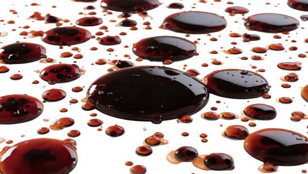 Abstract Dark Red Liquid Drops Background