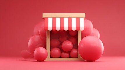 E-commerce and online retail: To symbolize a digital shop or online marketplace.