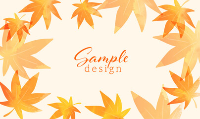 シンプルな秋イメージの背景
