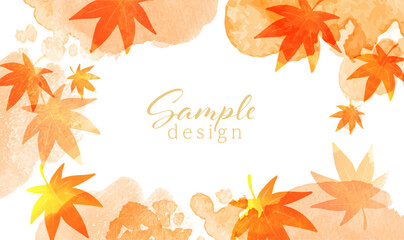 シンプルな秋イメージの背景
