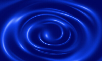 Abstract Swirling Blue Fabric with a Shiny Sheen, Silk Fabric. Blue Silk Backdrop
