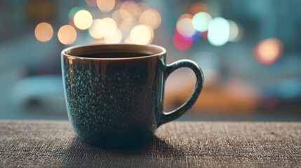 Ultra detailed shot of coffee mug