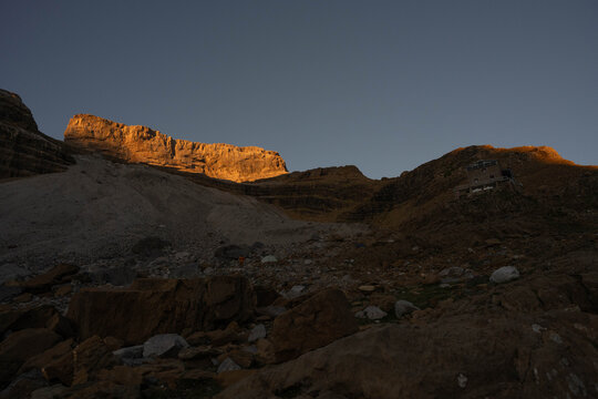 Sunrise over the Breche de Roland