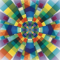 Radiant kaleidoscopic vector design for vibrant visuals and expressions