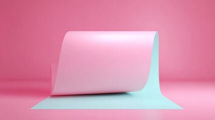 A pastel paper on a bright background.