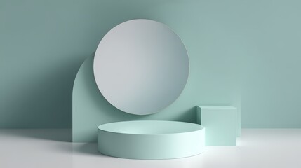 A minimalist product display podium