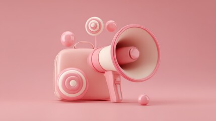 A close up of a megaphone