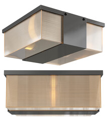 cut out interior modern lamp - with white background - elegant style -minimal pendant light