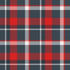 Obraz premium Dark red seamless plaid pattern for textile, fabrics, print, wallpaper and backdrop. Traditional vector background.