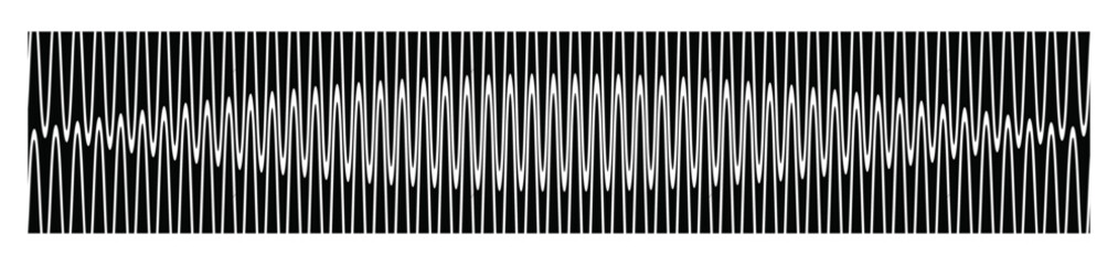 waveforms depicting audio signals and frequencies, sound wave, frequency, and vibration pattern vector illustration