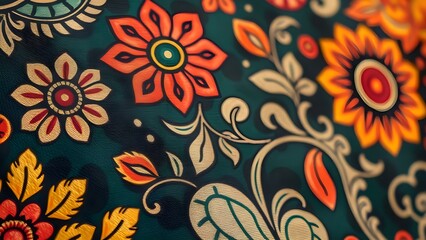 seamless batik floral background