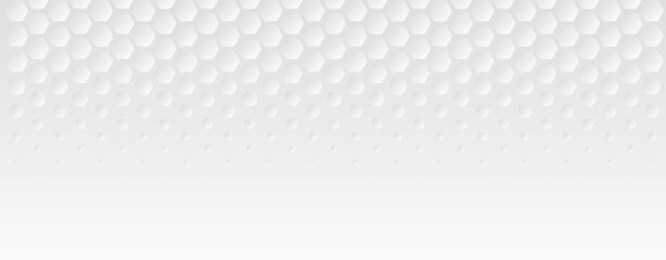 Fototapeta premium White hexagon pattern, abstract golf ball texture, honeycomb 3d backround. Vector illustration
