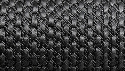 Close up gaffer tape cloth backing fibers black wallpaper background representing fabric adhesive detail suitable for industrial design