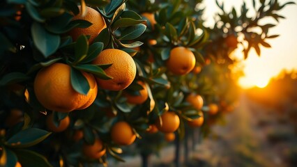 oranges in orchard