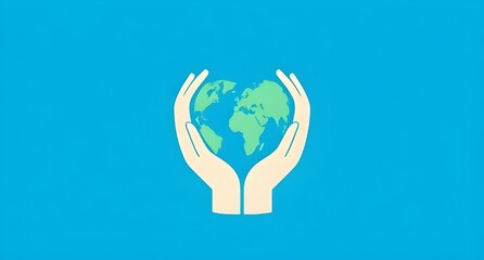 world humanitarian day concept poster design