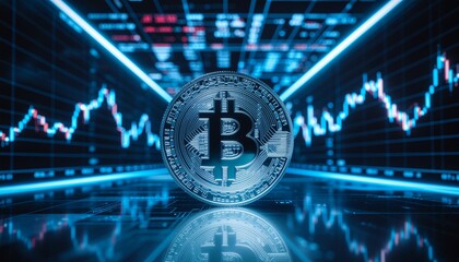 仮想通貨のイメージ画像　ビットコイン　暗号資産