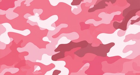 Abstract pink and white camouflage pattern