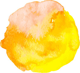 Hand Drawn Watercolor Drops Round Vector Banner