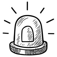 Flashing Police Siren