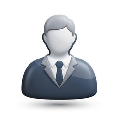 Businessman Vector Icon: Professional Male Executive for Corporate Branding, Presentations, and Professional Profiles