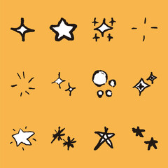 星　キラキラ　飾り　光