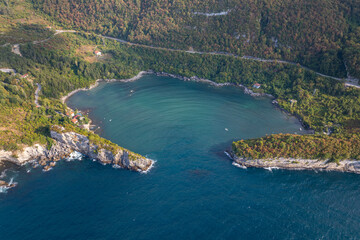 Obraz premium Beautiful landscape of Gideros Bay - Cide, Kastamonu, Turkey