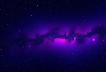 Abstract night sky, purple nebula, shimmering stars, milky way galaxy, cosmic dust, mysterious space backdrop,  purple,  space background