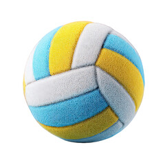 Fototapeta premium Blue Yellow White Volleyball Ball Texture