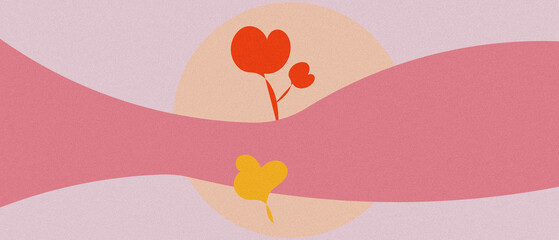 vector illustration of an abstract flower