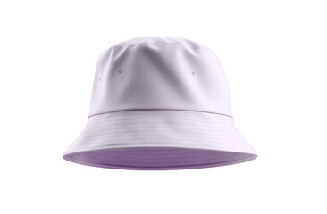 Fototapeta premium White Bucket Hat on Transparent Background