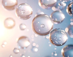 Abstract spheres in soft light