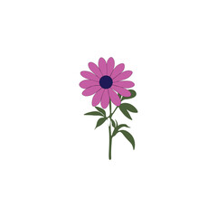 Flower with vector 