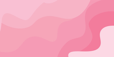 Abstract pink wave pattern background, flat organic fluid shapes design. Vector illustration