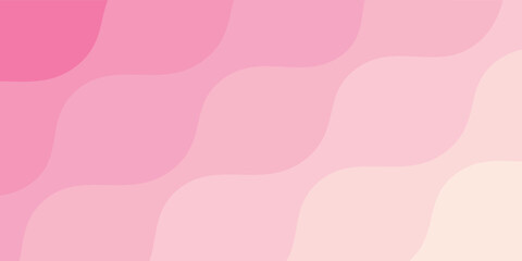 Abstract pink and cream gradient wave simple background. Vector illustration.
