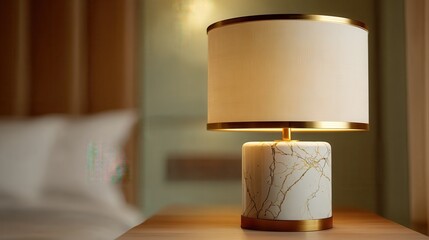 Elegant bedside lamp.